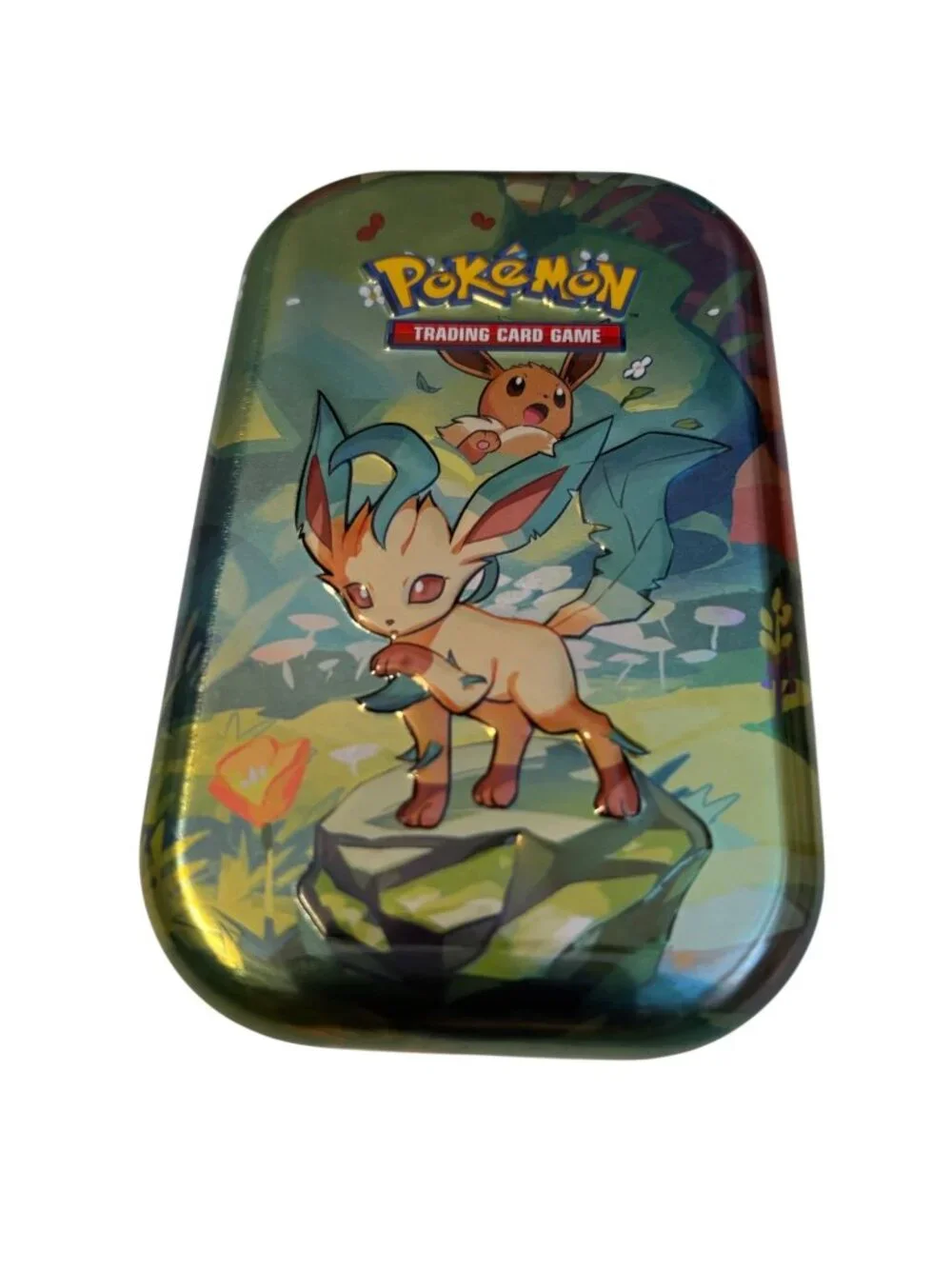 4 Pokémon Trading Card Game Collectible Empty Mini Tins Featuring Leafeon Gardev